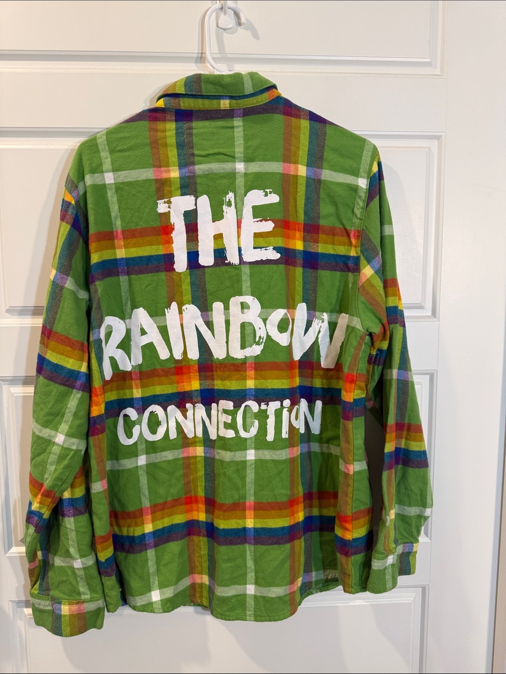 Disney x Cakeworthy Kermit The Frog Flannel Shirt Adult Muppets Button Up NWOT - Picture 8 of 8